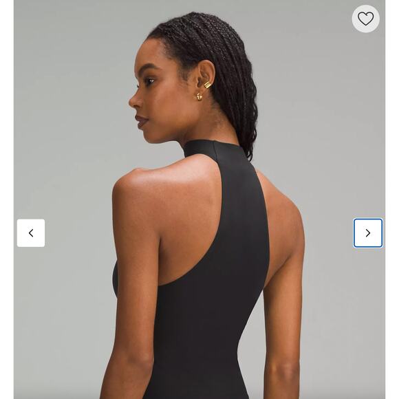 Lululemon Nulu Mockneck Sleeveless Bodysuit black Size XL New With Tags - Picture 6 of 10